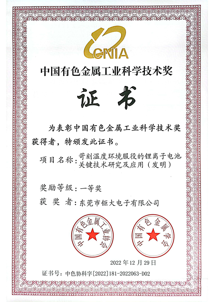 中國有色金屬工業(yè)科學(xué)技術(shù)獎 中國有色金屬工業(yè)科學(xué)技術(shù)獎